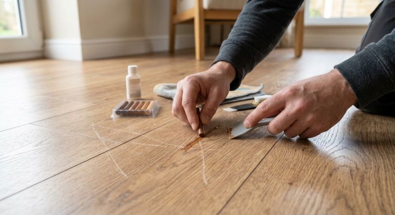 Laminate Floor Scratch Repair in Chantilly, VA