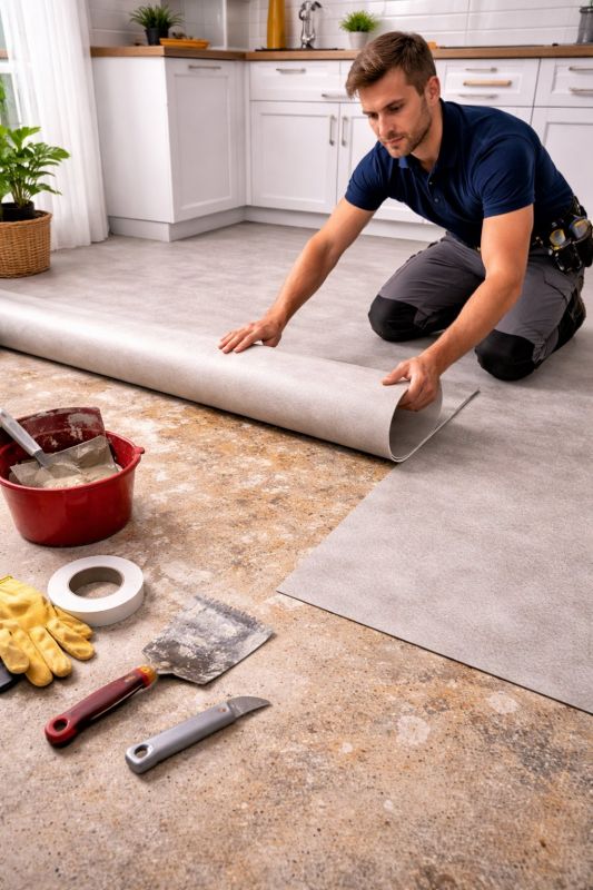 Linoleum Floor Installation in Purcellville, VA